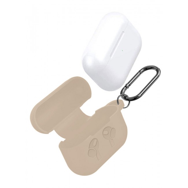 MARGOUN for Airpods 3 Case, Premium Silicone Case with Carabiner Shockproof Soft Silicone Protective Case for Men,Women - A
