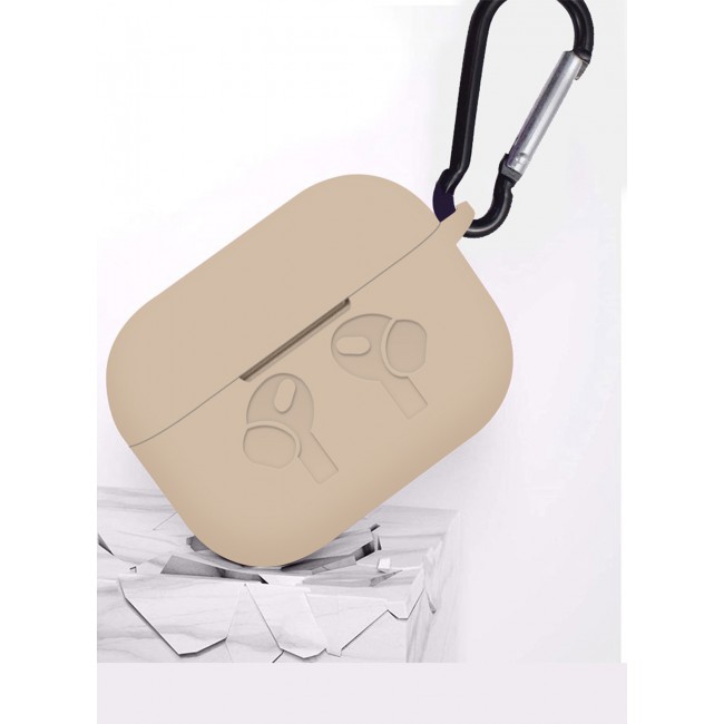 CATANES for Airpods 3 Case, Premium Silicone Case with Carabiner Shockproof Soft Silicone Protective Case for Men,Women - B