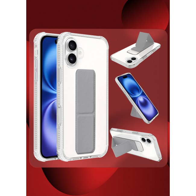MARGOUN for iPhone 16 Case with Phone Grip and Expanding Stand, Kickstand Fully Protective Cover with Phone Grip Holder / 4