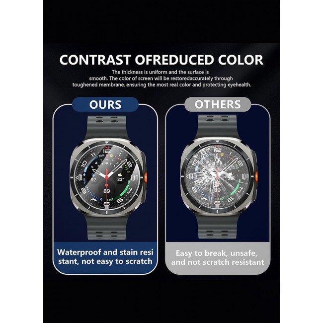 MARGOUN for Samsung Galaxy Watch 7 Ultra 2 Pack Screen Protector Tempered Glass Anti-Scratch 9H Ultra-thin Screen Protector Protective Film Cover Accessories