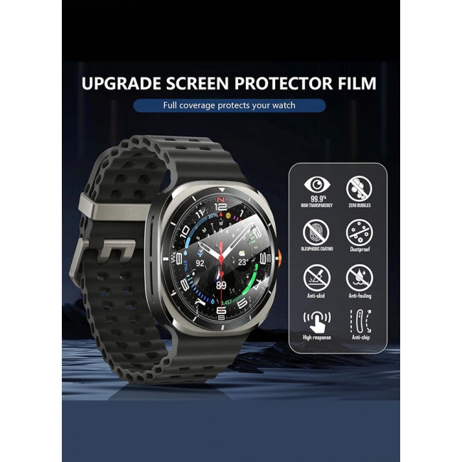 MARGOUN for Samsung Galaxy Watch 7 Ultra 2 Pack Screen Protector Tempered Glass Anti-Scratch 9H Ultra-thin Screen Protector Protective Film Cover Accessories