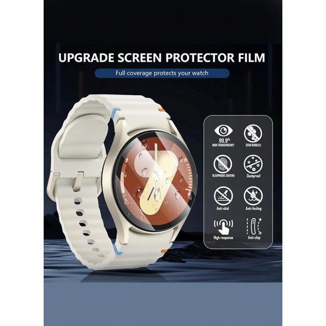 CATANES for Samsung Galaxy Watch 7 44mm 2 Pack Screen Protector Tempered Glass Anti-Scratch 9H Ultra-thin Screen Protector Protective Film Cover Accessories