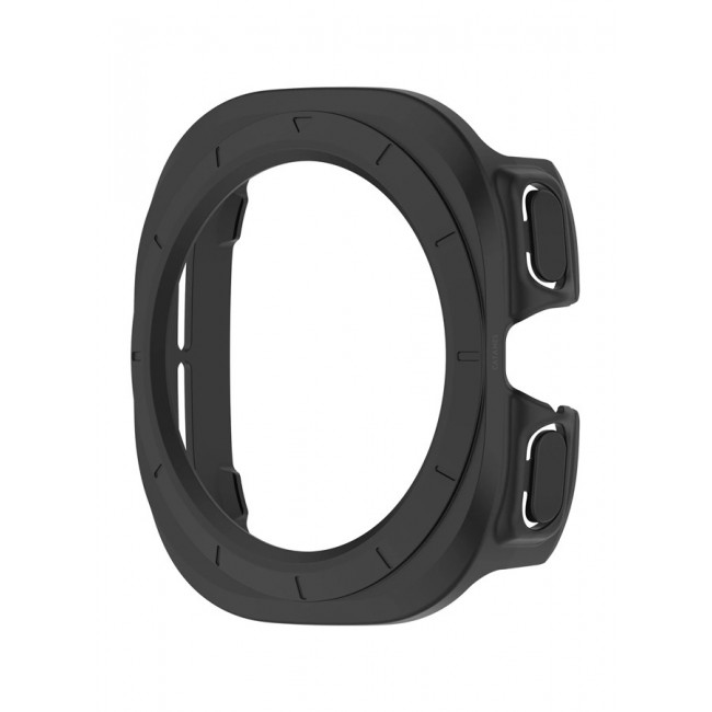 CATANES for Samsung Galaxy Watch 7 Ultra 2 Pack Case Hard PC Bumper Set Frame protection around The perimeter, not covering The screen Black