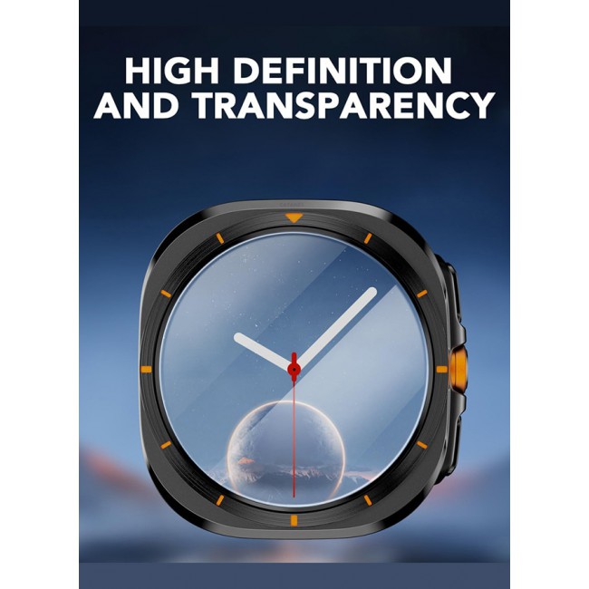 CATANES for Samsung Galaxy Watch 7 Ultra 2 Pack Screen Protector Tempered Glass Anti-Scratch 9H Ultra-thin Screen Protector Protective Film Cover Accessories
