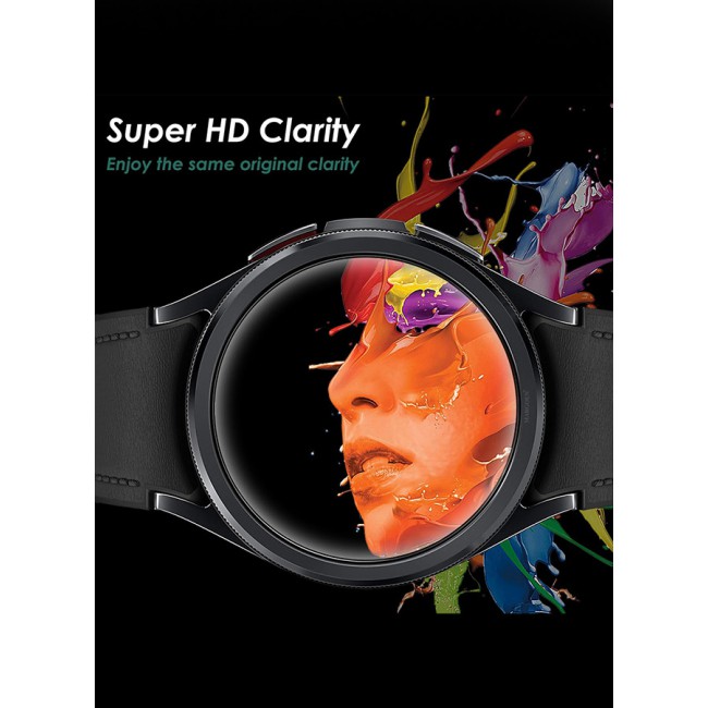 MARGOUN for Samsung Galaxy Watch 6 Classic 43mm 2 Pack Screen Protector Tempered Glass Anti-Scratch 9H Ultra-thin Screen Protector Protective Film Cover Accessories
