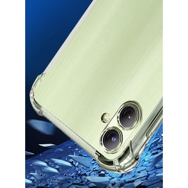 MARGOUN for Samsung Galaxy A05 2 Pack Clear Case and Screen Protector Ultra Slim Thin Flexible Scratch Resistant Transparent TPU Shockproof Case