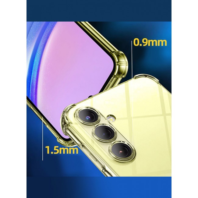MARGOUN for Samsung Galaxy A15 2 Pack Clear Case and Screen Protector Ultra Slim Thin Flexible Scratch Resistant Transparent TPU Shockproof Case