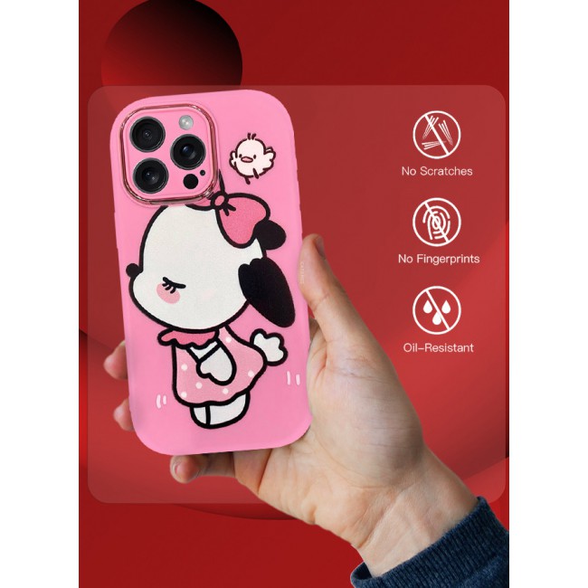 MARGOUN iPhone 14 Pro Max Case Cover Cartoon Case Unique Design for Women Girls with Camera Lens Protection P01