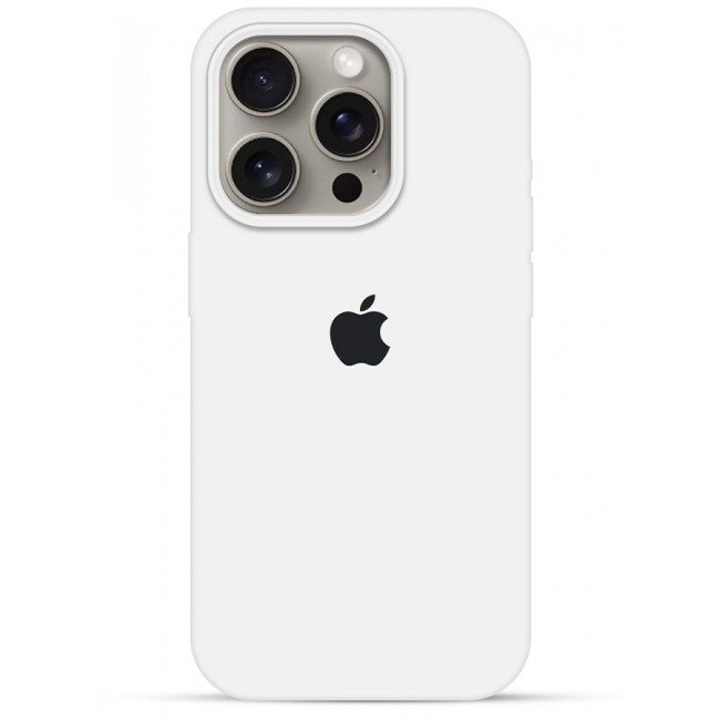 CATANES 2 Pack For iPhone 15 Pro Case and Screen Protector Silicone Case Full Body Protective Cover Shockproof Slim Phone Case Anti-Scratch Soft Microfiber Lining White