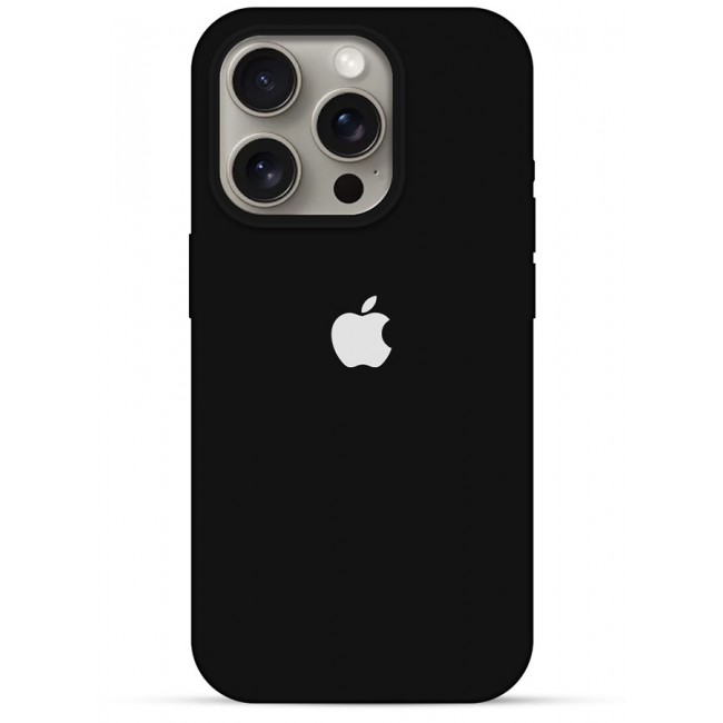CATANES 2 Pack For iPhone 15 Pro Case and Screen Protector Silicone Case Full Body Protective Cover Shockproof Slim Phone Case Anti-Scratch Soft Microfiber Lining Black