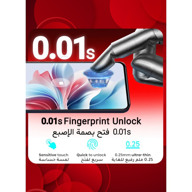 CATANES 2 Pack For Oppo Reno11 F Tempered Glass Screen Protector Anti-Scratch Case Friendly HD Clear Protective Film