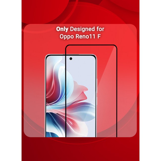 CATANES Oppo Reno11 F Tempered Glass Screen Protector Anti-Scratch Case Friendly HD Clear Protective Film