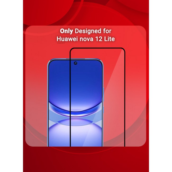 MARGOUN Huawei Nova 12 Lite Tempered Glass Screen Protector Anti-Scratch Case Friendly HD Clear Protective Film