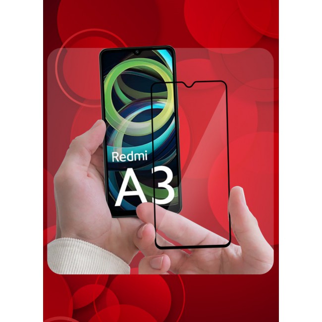 MARGOUN 2 Pack For Xiaomi Redmi A3 Tempered Glass Screen Protector Anti-Scratch Case Friendly HD Clear Protective Film
