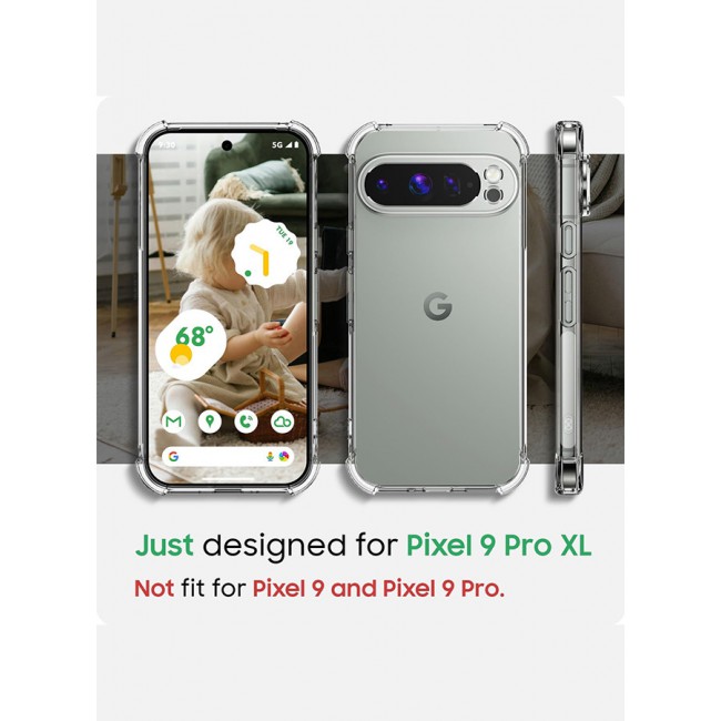 MARGOUN for Google Pixel 9 Pro XL 3 Packs TPU Case and 2 Screen Protectors Shockproof Soft TPU Bumper and Hard PC Back Case Anti-Scratch,Drop Protection,Slim Fit Gorilla Case Cover