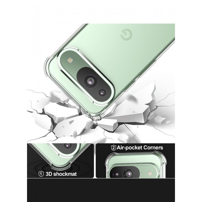 MARGOUN for Google Pixel 9 4 Packs TPU Case and 3 Screen Protectors Shockproof Soft TPU Bumper and Hard PC Back Case Anti-Scratch,Drop Protection,Slim Fit Gorilla Case Cover