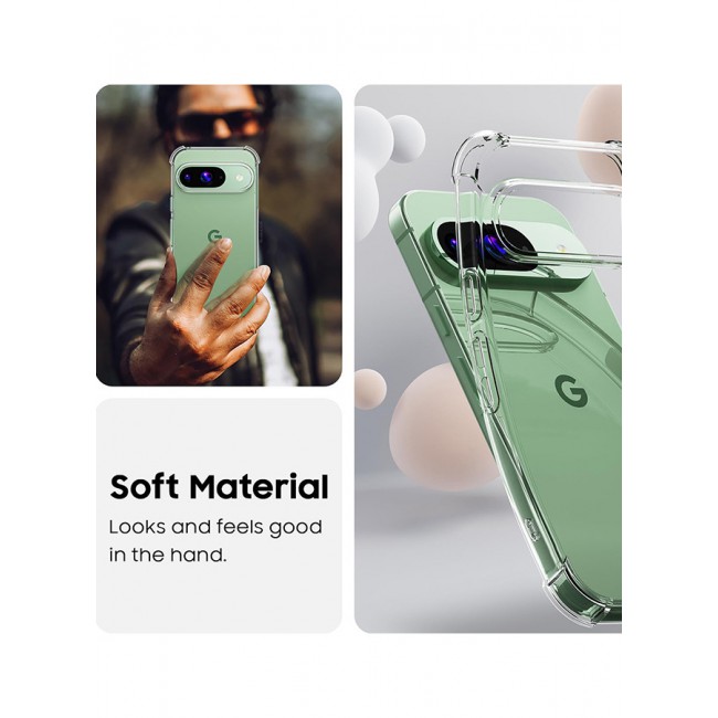 MARGOUN for Google Pixel 9 2 Packs TPU Case and Screen Protector Shockproof Soft TPU Bumper and Hard PC Back Case Anti-Scratch,Drop Protection,Slim Fit Gorilla Case Cover
