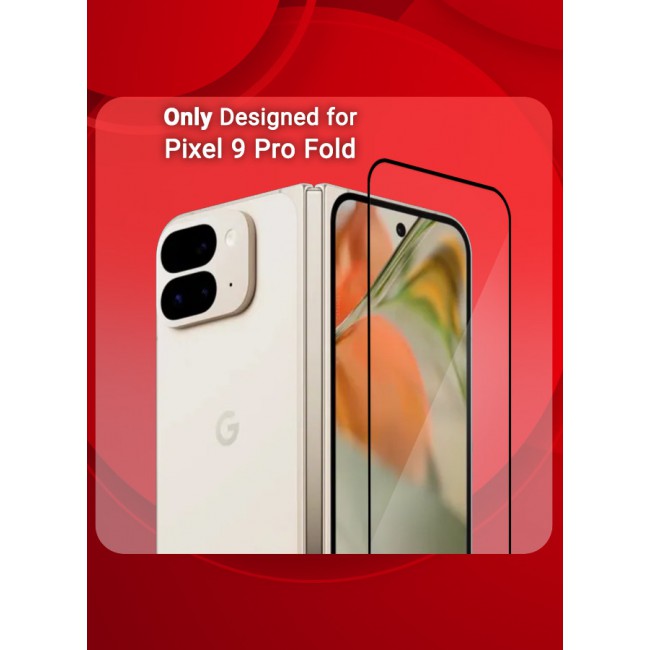 CATANES for Google Pixel 9 Pro Fold 2 Pack Tempered Glass Screen Protector Anti-Scratch Case Friendly HD Clear Protective Film