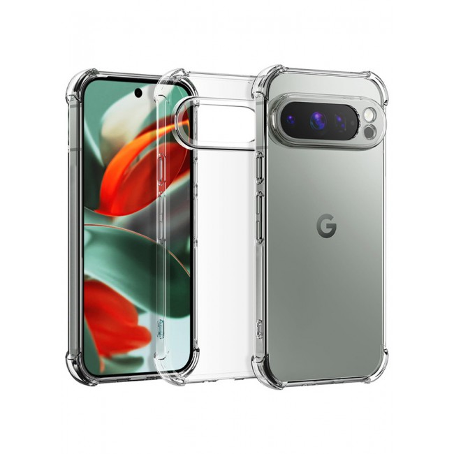 CATANES for Google Pixel 9 Pro XL 4 Packs TPU Case and 3 Screen Protectors Shockproof Soft TPU Bumper and Hard PC Back Case Anti-Scratch,Drop Protection,Slim Fit Gorilla Case Cover