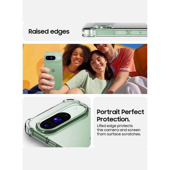 CATANES for Google Pixel 9 2 Packs TPU Case and Screen Protector Shockproof Soft TPU Bumper and Hard PC Back Case Anti-Scratch,Drop Protection,Slim Fit Gorilla Case Cover