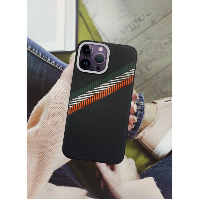 MARGOUN for iPhone 14 Pro Max 2 Pack Case Cover and Screen Protector Carbon Fiber Pattern Phone Case Slim Shockproof Back Cover - U