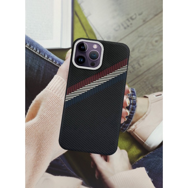 MARGOUN for iPhone 14 Pro Max 2 Pack Case Cover and Screen Protector Carbon Fiber Pattern Phone Case Slim Shockproof Back Cover - T