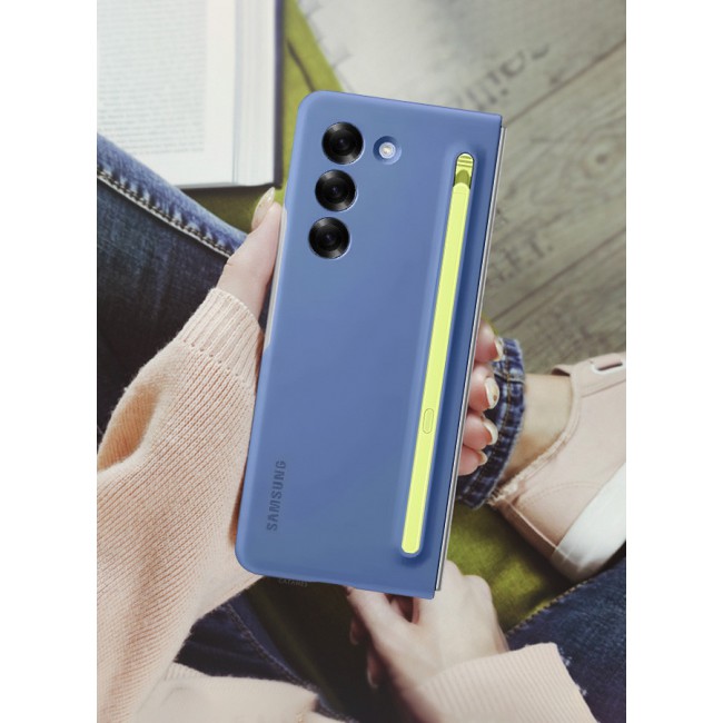 CATANES for Samsung Galaxy Z Fold 6 Case with Screen Protector Ultra Hybrid Premium Case with Built-in New Compact S Pen, Holder and Storage Slot for Pen Blue