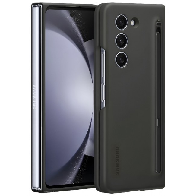 MARGOUN for Samsung Galaxy Z Fold 5 Case with Screen Protector Ultra Hybrid Premium Case with Built-in New Compact S Pen, Holder and Storage Slot for Pen Black