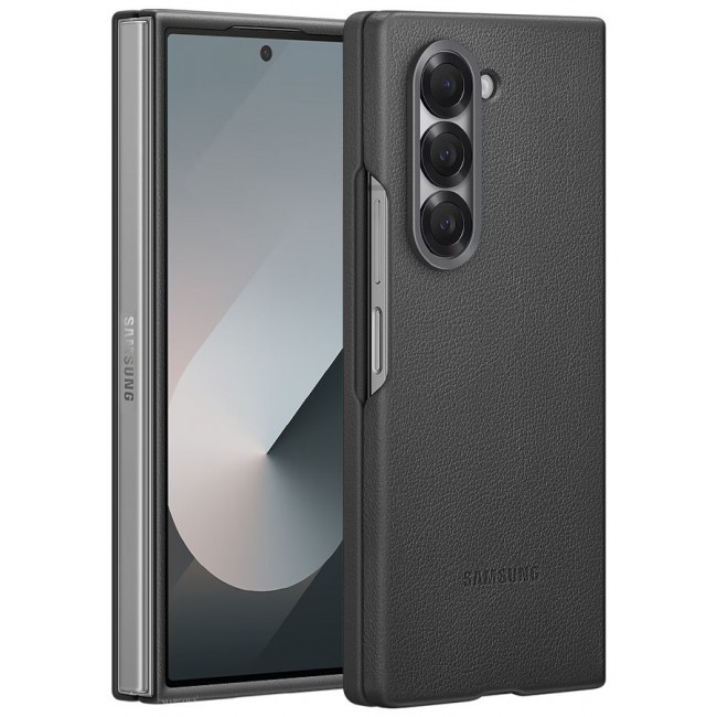 MARGOUN for Samsung Galaxy Z Fold 6 Case Cover Kindsuit Leather Case Slim and sleek silhouette / Grey
