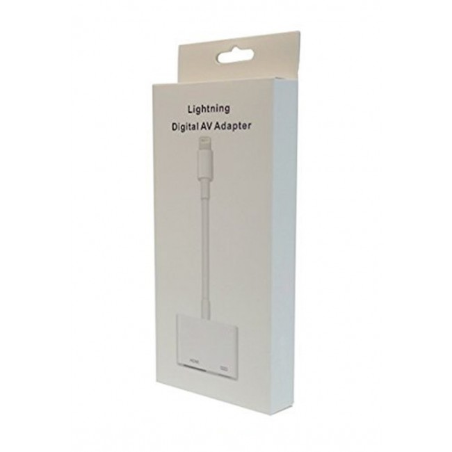 Apple Lightning Digital AV Adapter for iPhone XR, XS, XS Max - White