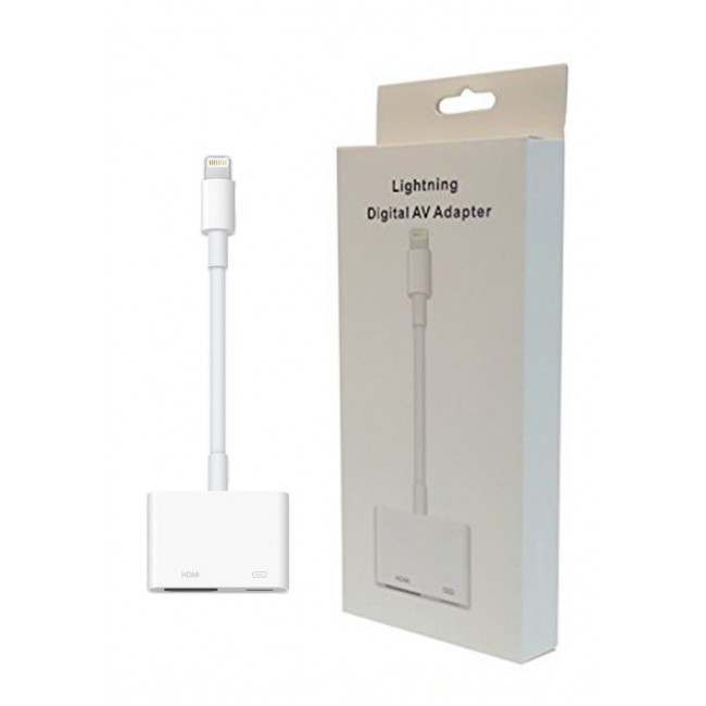 Apple Lightning Digital AV Adapter for iPhone XR, XS, XS Max - White