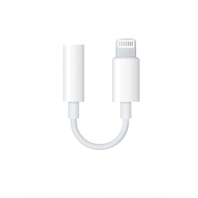 Apple Lightning to 3.5 mm Headphone Jack Adapter for iPhone XR, XS, XS Max - White