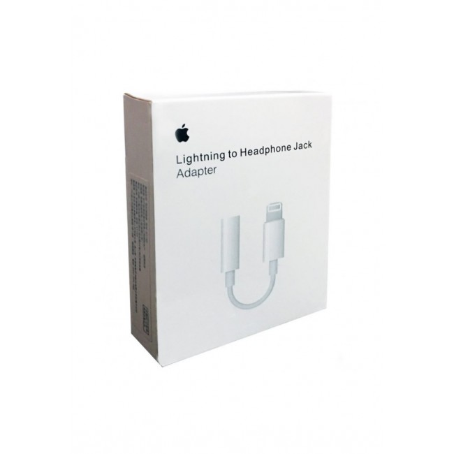 Apple Lightning to 3.5 mm Headphone Jack Adapter for iPhone XR, XS, XS Max - White