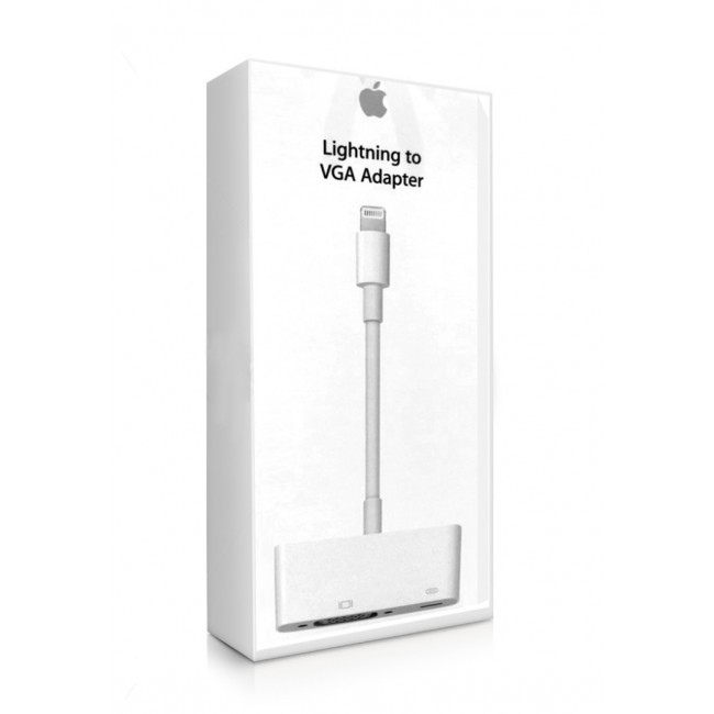 Apple Lightning to VGA Adapter for iPhone XR, XS ,XS Max - White