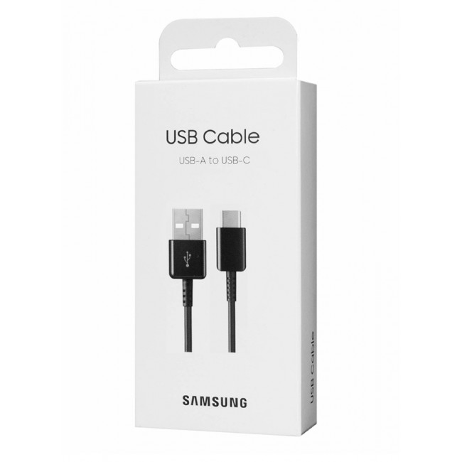 Original USB A to C Cable Compatible with Smartphone Fast Charging Cable  Black