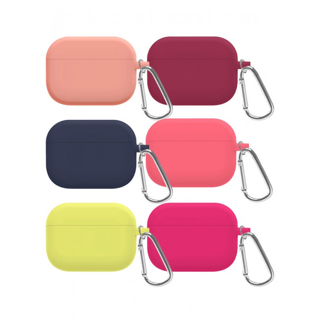 MARGOUN 6 Pack Shockproof Case For Airpod Pro Silicone Protective Case Shockproof Case Ultra Slim Cover with Keychain Carabiner Multicolour - F