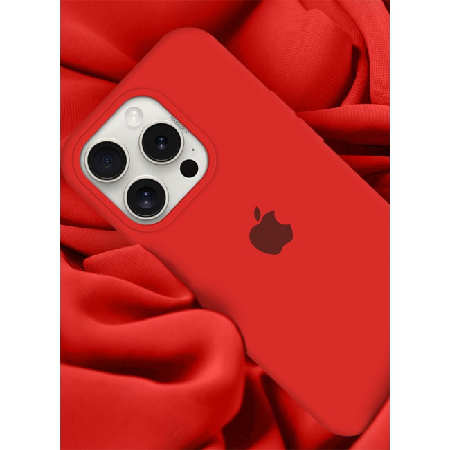 MARGOUN iPhone 15 Pro Case Silicone Case Cover Durable and Anti Scratch Back Cover Red