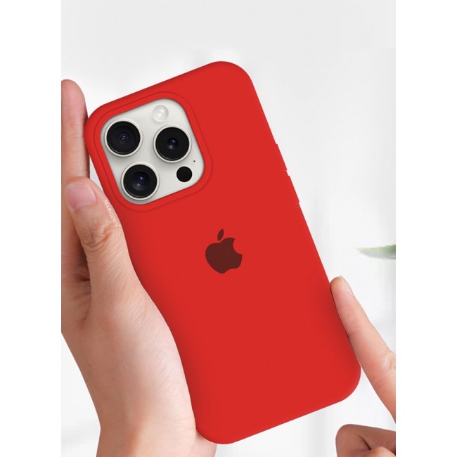 MARGOUN iPhone 15 Pro Case Silicone Case Cover Durable and Anti Scratch Back Cover Red