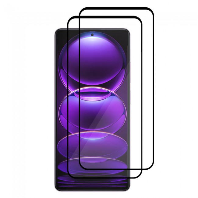 CATANES 2 Pack for Xiaomi Redmi Note 12 Pro Screen Protector 3D Tempered Glass Protective Film