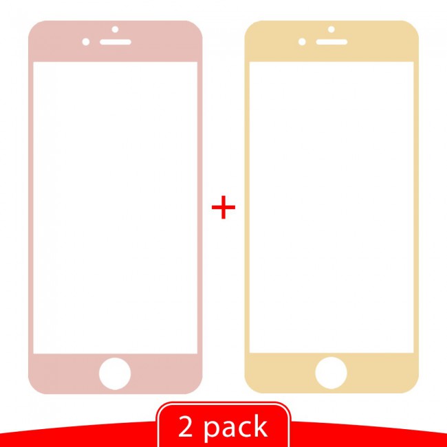 Margoun 2-pack 3D Duo-Color Screen Protector for Apple iphone 7/8 Plus ( 5.5 inch ) – Gold and Rose Gold 