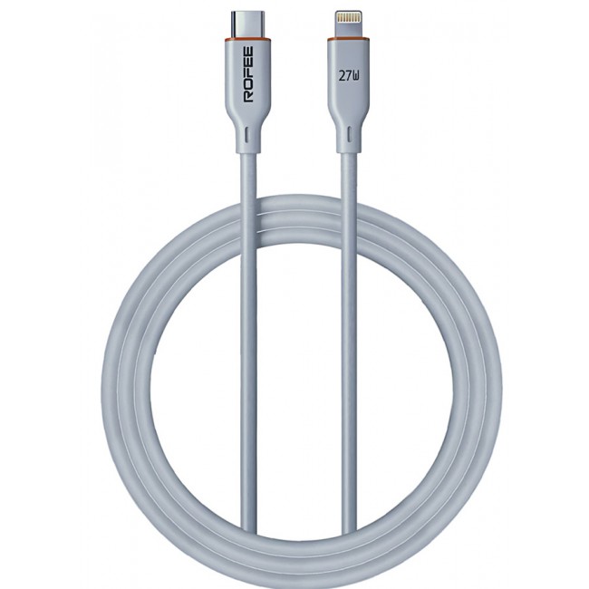 Rofee Fast Charging And Data Transmittion Cable 27W 1.2 Metre USBC to Lightning Charge Cord for USB C TO Lightning Devices White