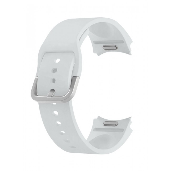 MARGOUN Samsung Galaxy Watch 6/6 Classic 20mm Silicone Band Flexible and Durable Replacement Sport Strap Light Grey