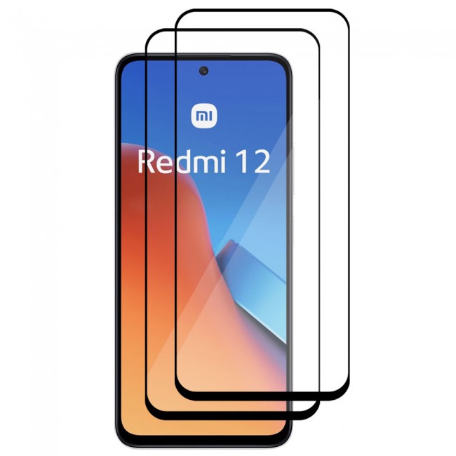 CATANES 2 Pack for Xiaomi Redmi Note 12 PHones Screen Protector 3D Tempered Glass Protective Film