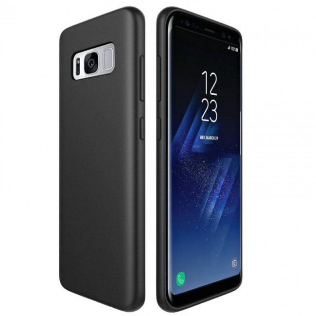 Protective Slim Tpu Back Cover for Samsung Galaxy S8 - Black