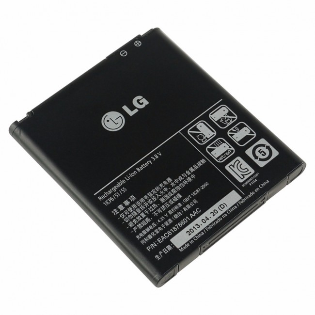 Genuine LG OEM Internal Battery Replacement 2150mAh for the LG Optimus 4X HD/P880/L9 P769/P870/Spectrum 2 VS930/MS870 in Non-Retail Packaging 