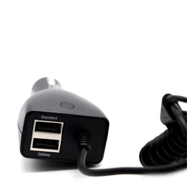 Universal Car Charger with Apple 30 Pin Cable, Micro USB, Apple 16 Pin and Dual USB Port