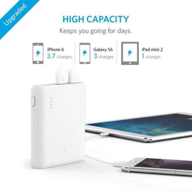 Anker PowerCore 10400mAh Universal Power Bank - White