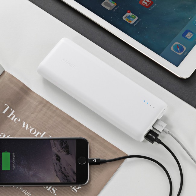 Anker PowerCore 15600mAh Universal Power Bank - White