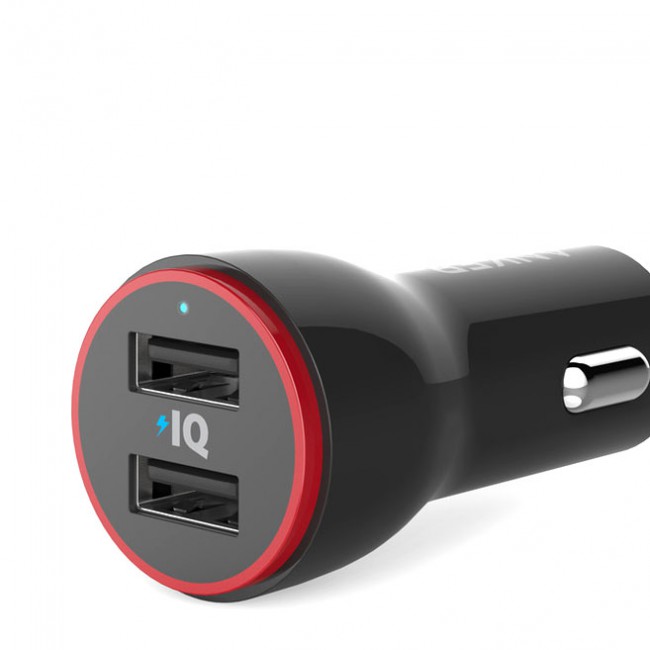 Anker PowerDrive 2 Car Charger with Lightning Cable - Black