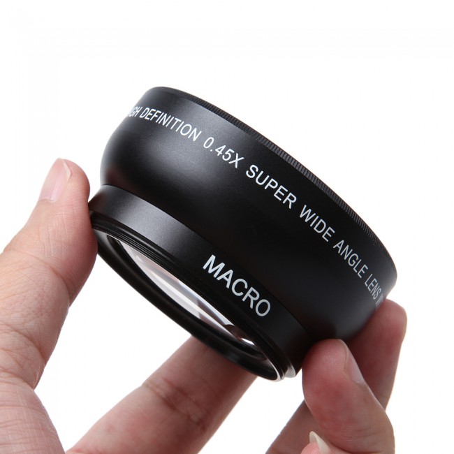 52mm Wide Angle and Macro Lens Set for Nikon Cameras
